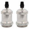 Vidaxl lamphouders 2 st nikkel satijn e27