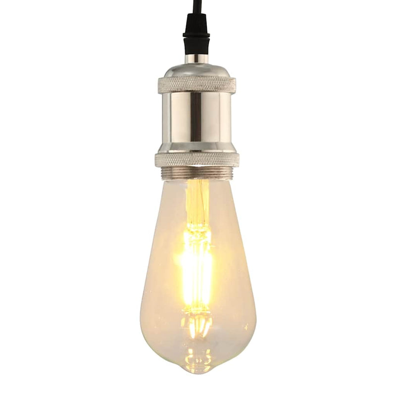 Vidaxl lamphouders 2 st nikkel satijn e27