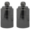Vidaxl lamphouders 2 st glanzend zwart e27