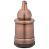 Vidaxl lamphouders 2 st rood brons e27