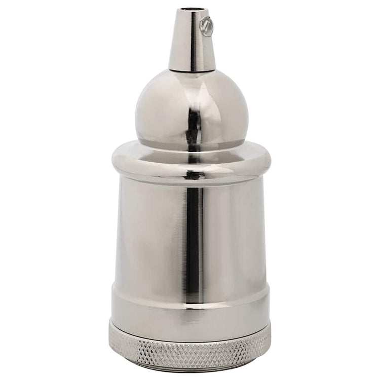 Vidaxl lamphouders 2 st nikkel satijn e27