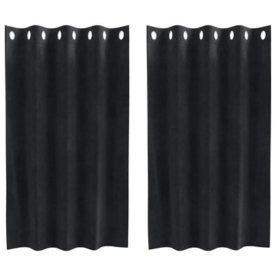 Vidaxl gordijnen 2 st zwart 140 x 140 cm fluweel