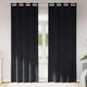 Vidaxl gordijnen 2 st zwart 140 x 245 cm fluweel