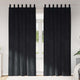 Vidaxl gordijnen 2 st zwart 140 x 260 cm fluweel