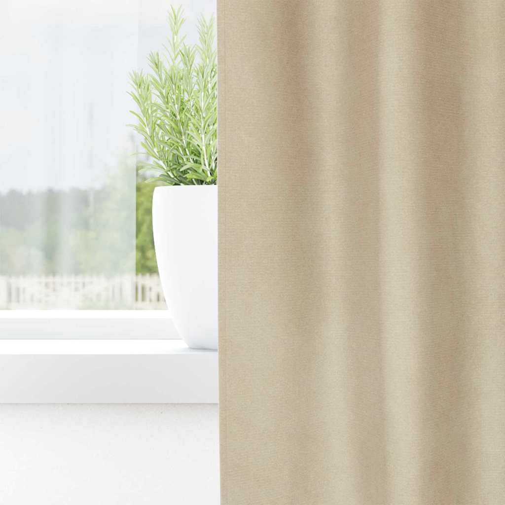 Vidaxl gordijnen 2 st crèmekleurig 140 x 140 cm fluweel