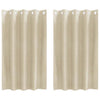 Vidaxl verduisterende gordijnen 2 pcs crème 140 x 140 cm fluweel
