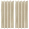 Vidaxl verduisterende gordijnen 2 pcs crème 140 x 175 cm fluweel