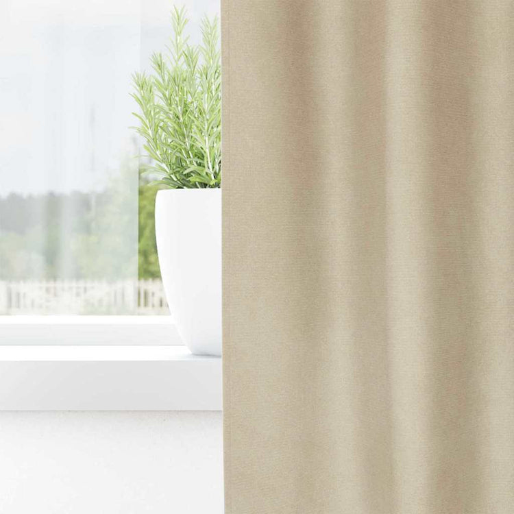 Vidaxl gordijnen 2 st crèmekleurig 140 x 140 cm fluweel