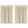 Vidaxl verduisterende gordijnen 2 pcs crème 140 x 140 cm fluweel