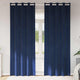 Vidaxl gordijnen 2 st donkerblauw 140 x 245 cm fluweel