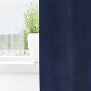 Vidaxl gordijnen 2 st donkerblauw 140 x 140 cm fluweel - afbeelding 3