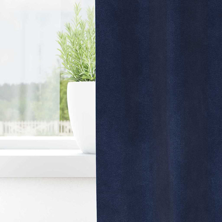 Vidaxl gordijnen 2 st donkerblauw 140 x 225 cm fluweel