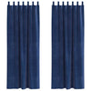 Vidaxl verduisterende gordijnen 2 pcs donkerblauw 140 x 260 cm fluweel