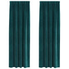 Vidaxl verduisterende gordijnen 2 pcs donkergroen 140 x 245 cm fluweel