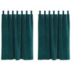 Vidaxl verduisterende gordijnen 2 pcs donkergroen 140 x 140 cm fluweel