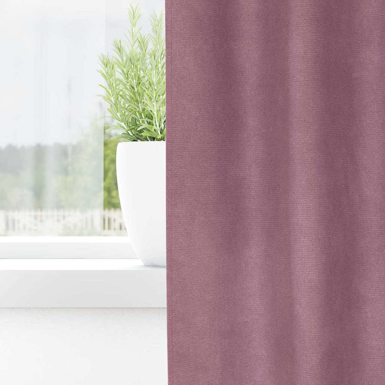 Vidaxl gordijnen 2 st donkerroze 140 x 175 cm fluweel