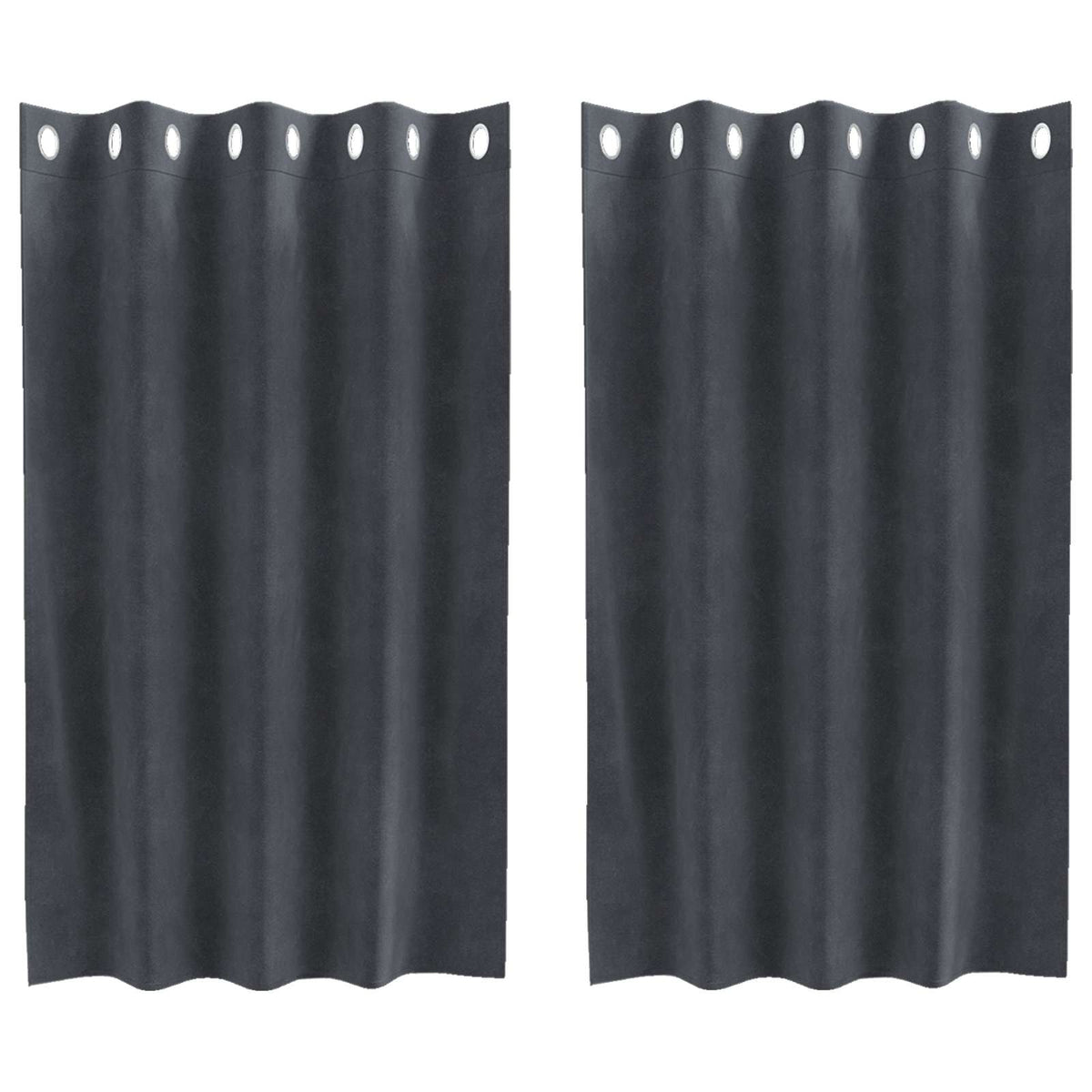 Vidaxl verduisterende gordijnen 2 pcs lichtgrijs 140 x 140 cm fluweel