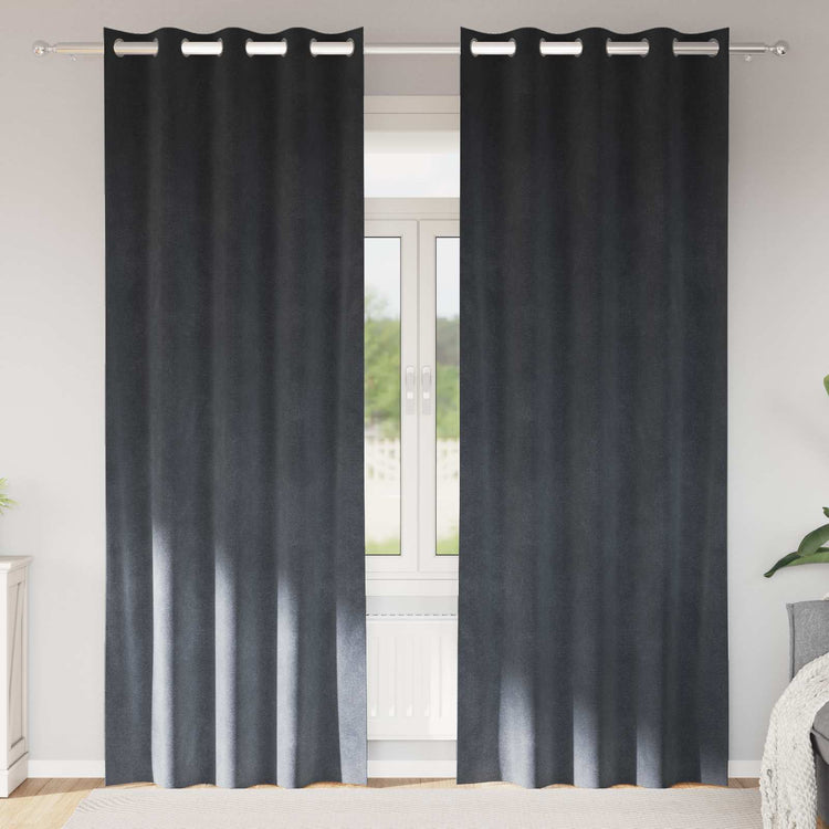 Vidaxl gordijnen 2 st lichtgrijs 140 x 260 cm fluweel