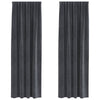 Vidaxl verduisterende gordijnen 2 pcs lichtgrijs 140 x 260 cm fluweel