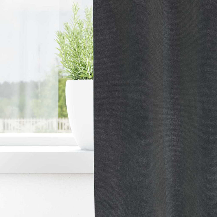 Vidaxl verduisterende gordijnen 2 pcs lichtgrijs 140 x 140 cm fluweel