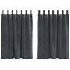 Vidaxl verduisterende gordijnen 2 pcs lichtgrijs 140 x 140 cm fluweel