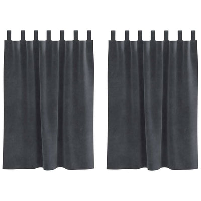 Vidaxl gordijnen 2 st lichtgrijs 140 x 140 cm fluweel