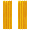 Vidaxl verduisterende gordijnen 2 pcs mosterdgeel 140 x 225 cm fluweel