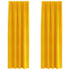 Vidaxl verduisterende gordijnen 2 pcs mosterdgeel 140 x 225 cm fluweel