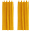 Vidaxl verduisterende gordijnen 2 pcs mosterdgeel 140 x 225 cm fluweel