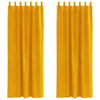 Vidaxl verduisterende gordijnen 2 pcs mosterdgeel 140 x 260 cm fluweel
