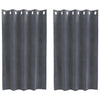 Vidaxl verduisterende gordijnen 2 pcs lichtgrijs 140 x 140 cm fluweel