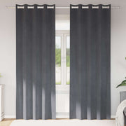 Vidaxl gordijnen 2 st lichtgrijs 140 x 225 cm fluweel - afbeelding 1