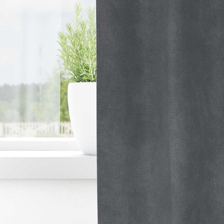 Vidaxl verduisterende gordijnen 2 pcs lichtgrijs 140 x 260 cm fluweel