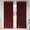 Vidaxl verduisterende gordijnen 2 pcs wijnrood 140 x 225 cm fluweel