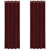 Vidaxl verduisterende gordijnen 2 pcs wijnrood 140 x 260 cm fluweel