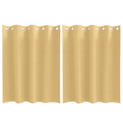 Vidaxl zwart-out gordijnen met ringen 2 st beige 140 x 140 cm - afbeelding 2