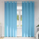 Vidaxl zwart-out gordijnen met ringen 2 st lichtblauw 225 x 140 cm