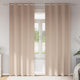 Vidaxl zwart-out gordijnen met ringen 2 st taupe 225 x 140 cm