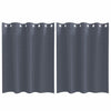 Vidaxl zwart-out gordijnen met ringen 2 pcs antraciet 140 x 140 cm