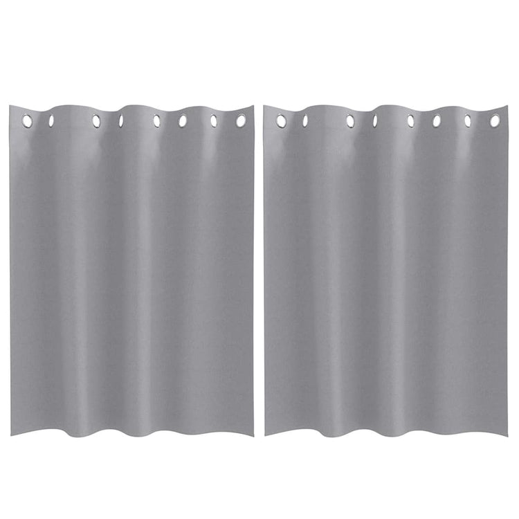 Vidaxl zwart-out gordijnen met ringen 2 pcs lichtgrijs 140 x 140 cm
