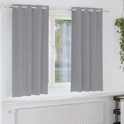 Vidaxl zwart-out gordijnen met ringen 2 st lichtgrijs 175 x 140 cm - afbeelding 1
