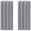 Vidaxl zwart-out gordijnen met ringen 2 pcs lichtgrijs 225 x 140 cm
