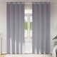 Vidaxl zwart-out gordijnen met ringen 2 st lichtgrijs 245 x 140 cm