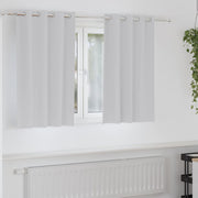 Vidaxl zwart-out gordijnen met ringen 2 pcs bleekgrijs 140 x 140 cm - afbeelding 1