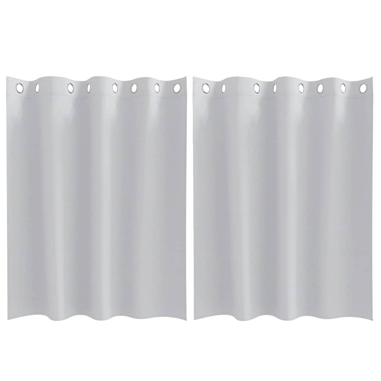 Vidaxl zwart-out gordijnen met ringen 2 pcs bleekgrijs 140 x 140 cm