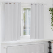 Vidaxl zwart-out gordijnen met ringen 2 st bleekgrijs 175 x 140 cm - afbeelding 1