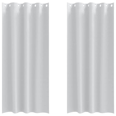 Vidaxl zwart-out gordijnen met ringen 2 st bleekgrijs 225 x 140 cm