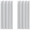 Vidaxl zwart-out gordijnen met ringen 2 pcs bleekgrijs 260 x 140 cm