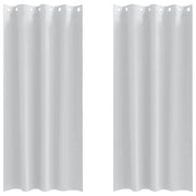 Vidaxl zwart-out gordijnen met ringen 2 st bleekgrijs 260 x 140 cm - afbeelding 2
