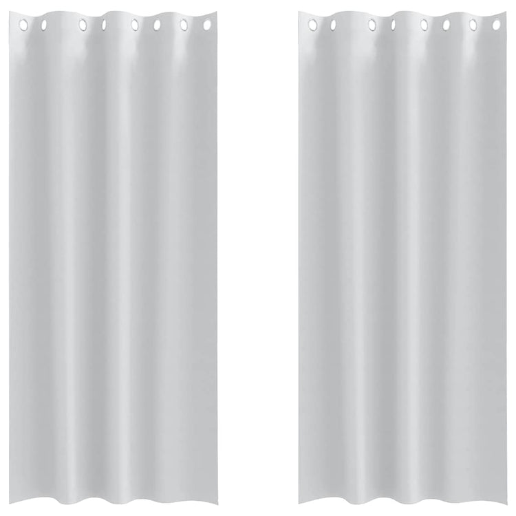 Vidaxl zwart-out gordijnen met ringen 2 st bleekgrijs 260 x 140 cm